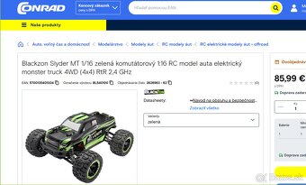 Predám plne funkčné RC auto slider - 3