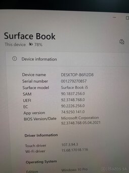 Microsoft surface book i5 - 3