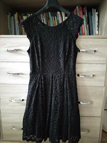 Čierne čipkované šaty - 3