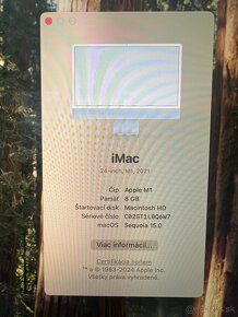 iMac 24" M1 SK Modrý / 8GB RAM / 256GB SSD - 3