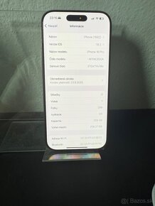 Predám Apple iPhone 16 PRO 256GB Pušný Titan Stav nového - 3