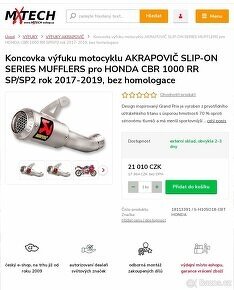 Výfuk akrapovic - 3