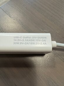 Adaptér konvertor MagSafe 1/2 na USB-C pre Macbook Air/Pro - 3