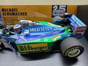 F1 BENETTON FORD B194 VÍTĚZ AUSTRÁLIE 1994 SCHUMACHER 1:18 - 3