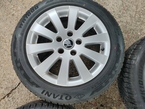 VW elektróny 5x112 R16, zimná sada - 3