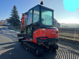 Minibagr Kubota KX030-4 hyd.svahovka+podkopy, 3t - 3