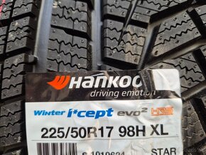 225/50 r17 zimné 4 ks HANKOOK RUNFLAT - nejazdené DOT2024 - 3