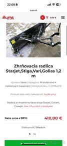 Radlica na sneh  na záhradný traktor - 3