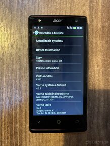 Acer Liquid E3 E380, android 4 - 3