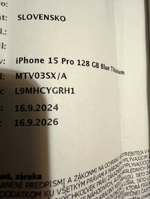 iPhone 15 Pro 128gb 2 mesiace starý - 3