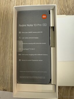 Predám Xiaomi redmi note 13 pro 5g 8/256gb black nový - 3