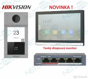 Videovrátnik Hikvision DS- KIS604-S s novým typom monitora - 3