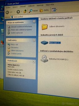 Počítač HP s Windows XP.Intel Core2Duo 2x2,93GHz.4 ram.500HD - 3