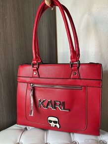 Karl Lagerfeld kabelka cervena - 3