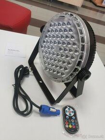 Led par reflektor RGBW 60led na diaľkové ovládanie, dmx - 3