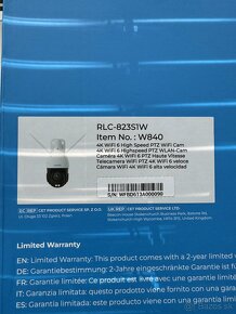 4K WIFI 6 Reolink RLC 823S1W 2.4GHz a 5GHz - 3