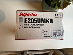 Predám mikrofón Superlux E205U USB - 3