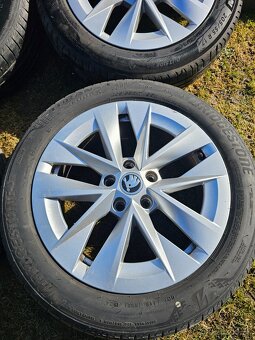 R17, 5x112 OCTAVIA + letné gumy Michelin/Bridgestone - 3