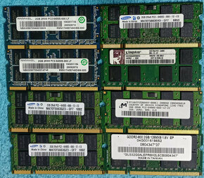 testované pamäte DDR2 - 1-2GB PC/notebook - 3