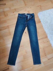 Modre skinny 36 takmer nenosene - H&M - 3