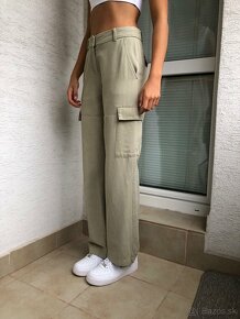 H&M Khaki nohavice - 3