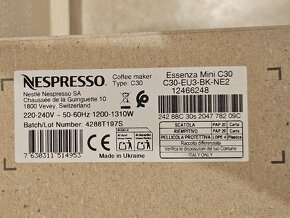 NESPRESSO Essenza Mini Krups Piano Black - 3