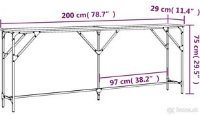 Konzolovy stolik 200x29x75 - 3