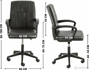 Kancelárske kreslo / stolička  Baroni Home - 3