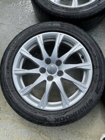 5x112 R17 ET 38 Audi elektrony/disky + letné pneu - 3