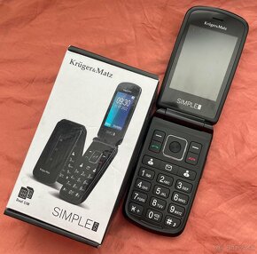 ☆☆☆  Predám mobilný telefón Simple na 2 SIM - flip - Black - 3