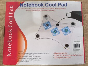 chladiaca podložka pod notebook s podsvietením - 3