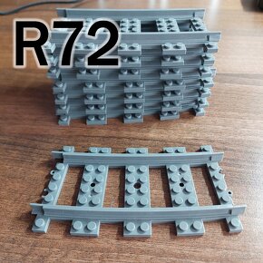 350+ ks LEGO vlak - zahnuté koľajnice (oblúky) R40, R56, R72 - 3