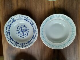 Staršie porcelánové hlboké taniere - 3