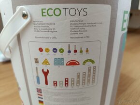 Drevená stavebnica šrobovacka ECO toys - 3