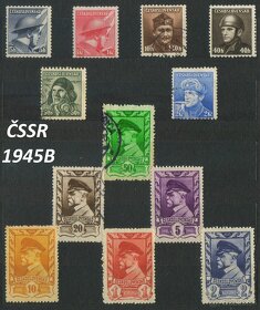 Poštové známky, filatelia: ČSSR 1945-1962 - 3