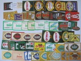 pivní pivné etikety pivovar Rimavská Sobota 135ks 1966-2006 - 3