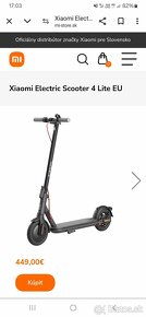 Elektricka kolobežka Xiaomi scooter 4 lite - 3