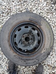 Predám rezervu koleso 175/80 R14 5x100 zimná pneu - 3