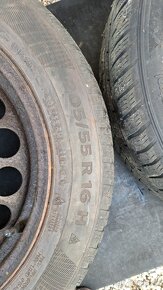 Predám zimnú sadu kolies 205/55R16, rozteč 5x112 Audi - 3