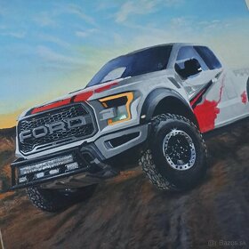 Akryl | Ford Raptor F-150 | 80x80 CM - 3