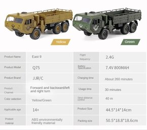 RC Military Truck 1/16 6WD 2,4G - 3