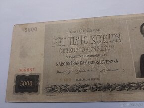 5000 korún 1945. - 3