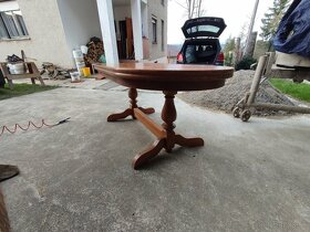 Stôl veľký rustikálny masív - 3