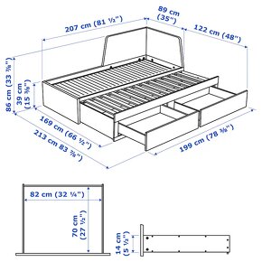 rozkladacia posteľ FLEKKE - 3