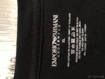 EMPORIO ARMANI originál black pánske tricko XL - 3