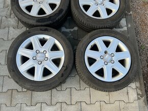 Elektróny 5x112 R16 originál Seat s letnými pneu 205/55 R16 - 3