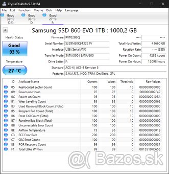 SSD disk 2,5 Samsung 860 EVO 1TB notebook - 3