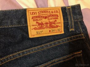 levi's jeans 517 panske w34 l32 ako nove - 3