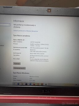 Predám herný notebook Acer nitro 5 - 3