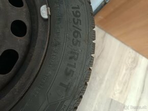 Zimné pneumatiky Barum Polaris 5 195/65 R15, pl.disky 5x114 - 3